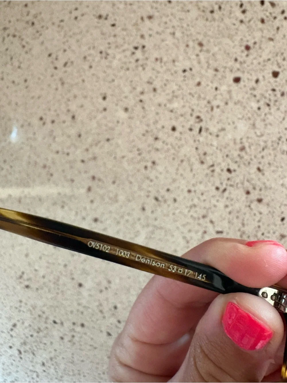 Oliver Peoples Brown Tortoiseshell Temple Arm